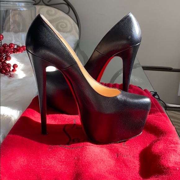 Christian Louboutin Shoes - Daffodil Leather Platform Christian Louboutins